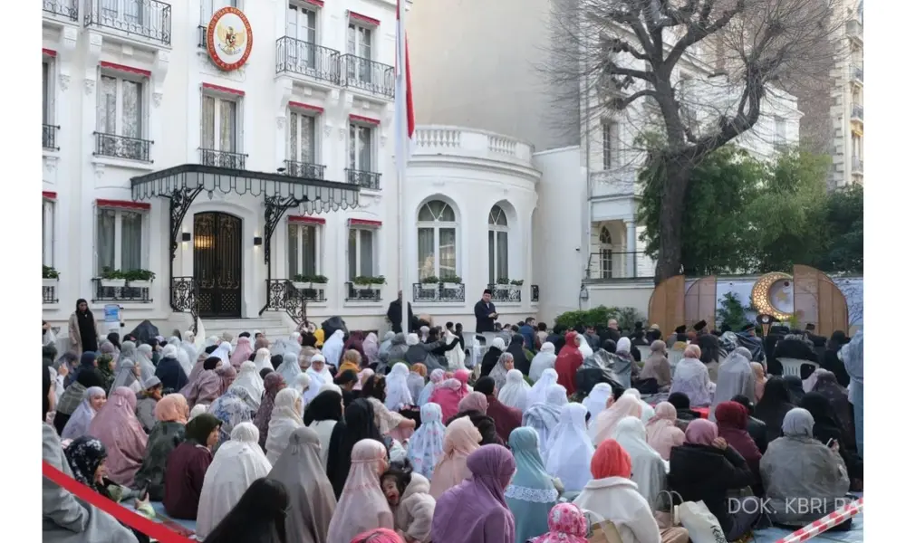 KBRI Paris Gelar Shalat Idul Fitri, Diaspora Indonesia Ditekankan Jaga Harmoni dan Kepedulian
