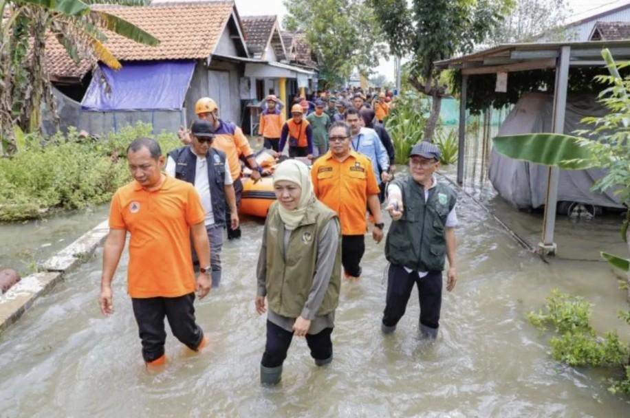 Gubernur Khofifah Pastikan Percepatan Penanganan Banjir Pasuruan, Ribuan Warga Terdampak