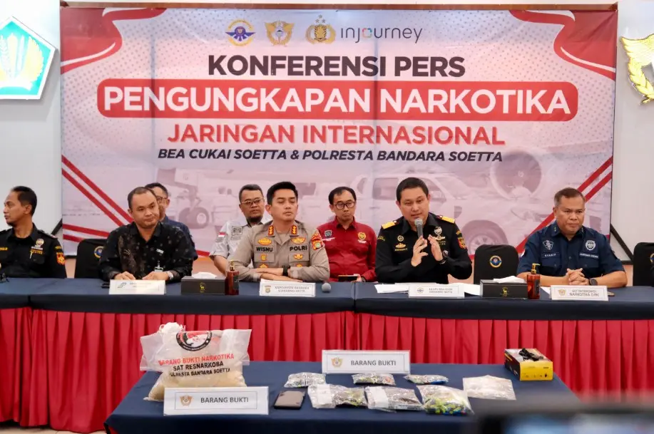 Operasi Siaga Lebaran 2026, Bea Cukai dan Polri Bongkar Dua Upaya Penyelundupan Narkotika di Bandara Soekarno-Hatta