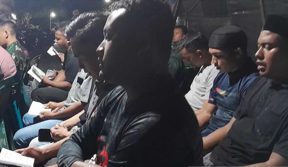 Prajurit TNI Gugur di Lebanon, Warga Asrama Yonif 113/JS Gelar Tahlilan Tujuh Hari di Bireuen