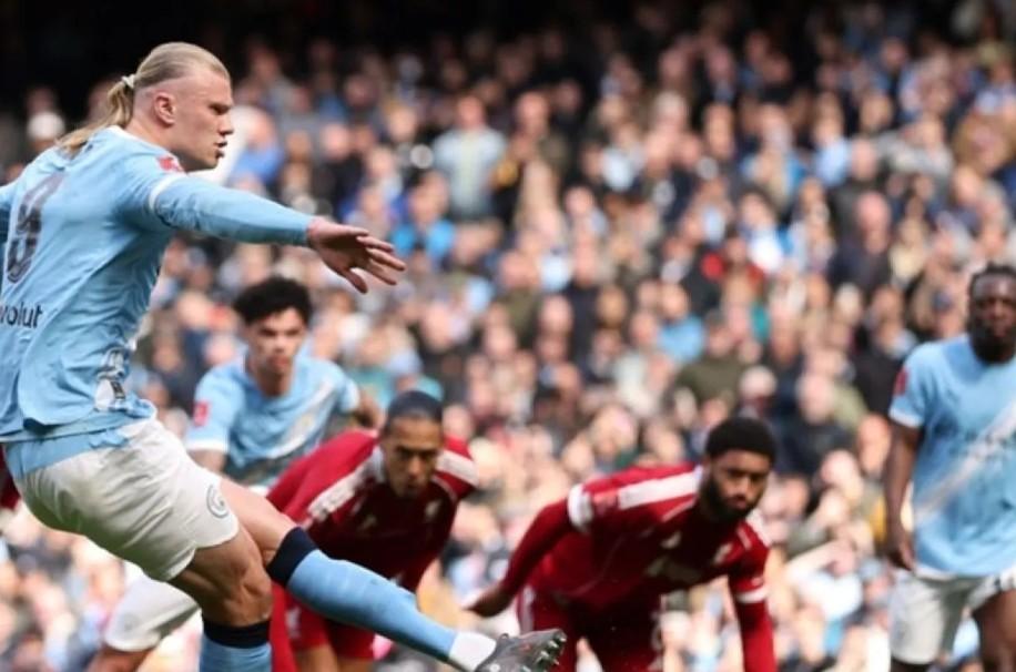 Manchester City Hancurkan Liverpool 4-0, Erling Haaland Cetak Hattrick dan Bawa Lolos ke Semifinal Piala FA