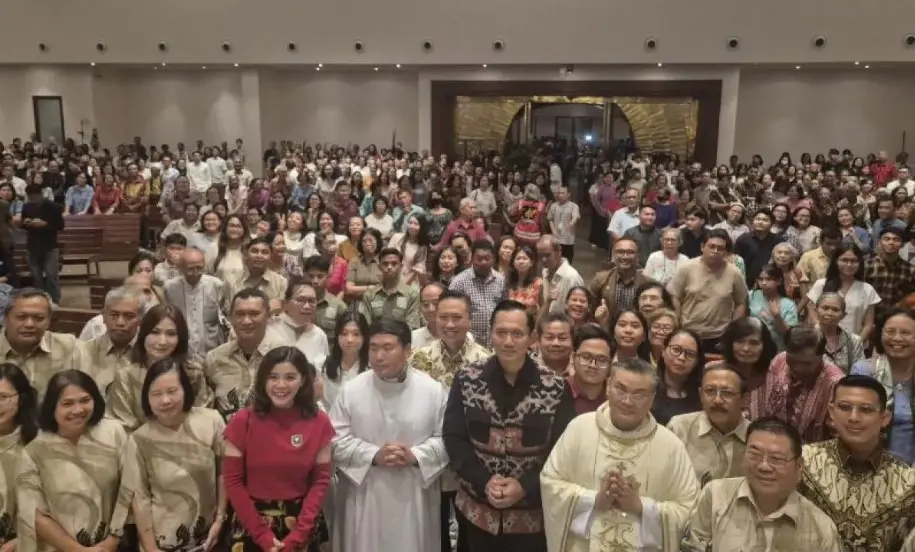 AHY Hadiri Misa Malam Paskah di Bekasi dan Tekankan Semangat Kebangkitan untuk Indonesia Maju