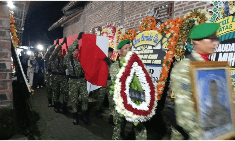 Jenazah Serka M. Nur Ichwan Tiba di Magelang, Dimakamkan Secara Militer Minggu Pagi