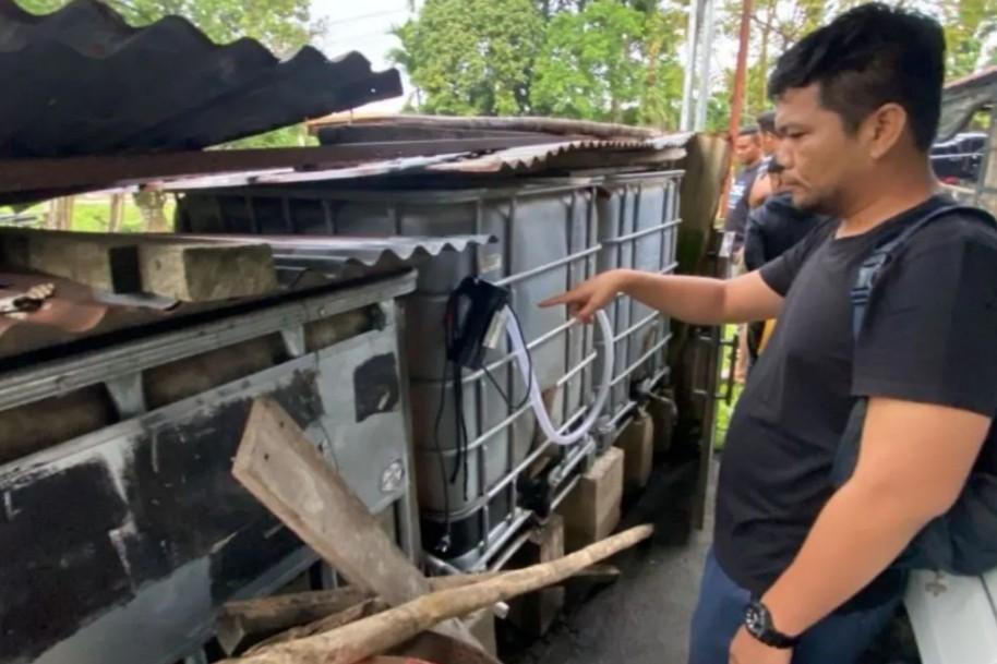 Polisi Bongkar Penimbunan 3.200 Liter Biosolar Ilegal di Kuantan Singingi, Sopir Pikap Ditangkap