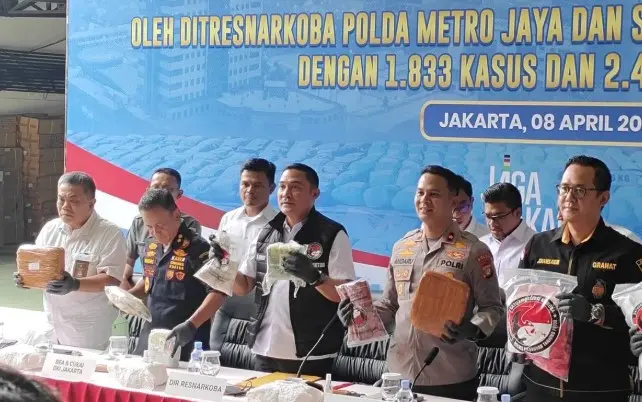 Polda Metro Jaya Ungkap 1.833 Kasus Narkoba dalam Tiga Bulan, Ribuan Tersangka Diamankan