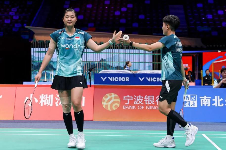 Tiwi/Fadia Kalahkan Unggulan Korea dan Melaju ke Perempat Final Badminton Asia Championships 2026