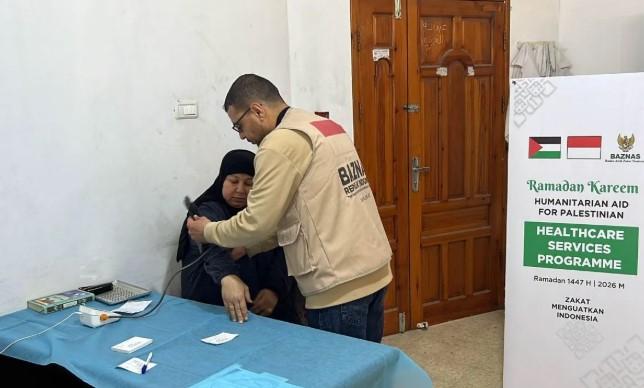 Baznas Salurkan Layanan Kesehatan Gratis untuk 1.161 Warga Gaza di Tengah Krisis Berkepanjangan