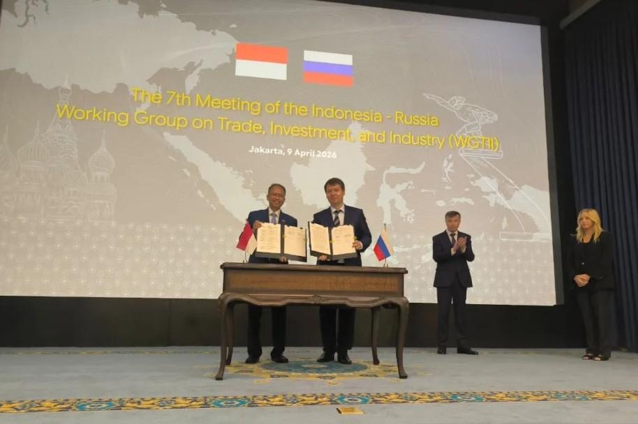 Indonesia dan Rusia Perkuat Kerja Sama Ekonomi dan Investasi melalui Penandatanganan Protokol WGTII ke-7