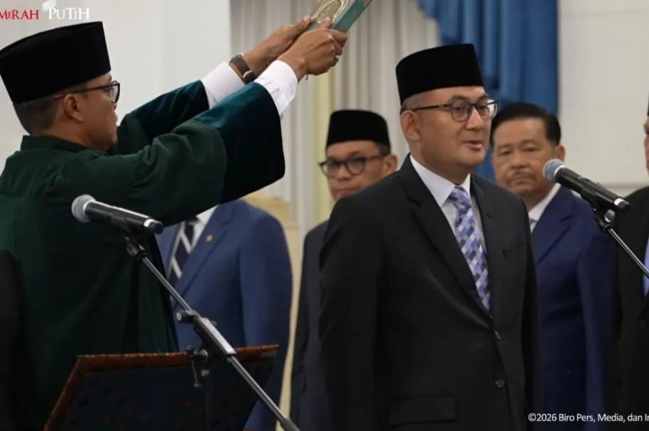 Presiden Prabowo Lantik Andi Rahadian sebagai Duta Besar RI untuk Oman dan Yaman di Istana Negara