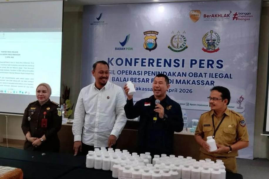 Pengungkapan 96 Ribu Butir Obat Ilegal di Makassar, BBPOM Amankan Triheksifenidil Tanpa Label