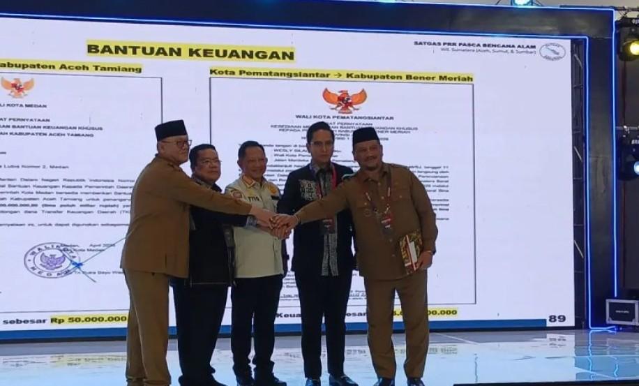 Solidaritas Sumut untuk Aceh, Delapan Daerah Hibahkan Rp260 Miliar Bantu Korban Bencana
