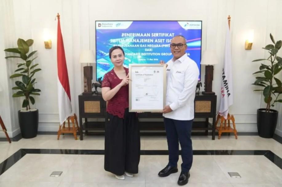PGN Raih Sertifikasi ISO 55001 untuk Perkuat Pengelolaan Infrastruktur Gas Bumi Nasional
