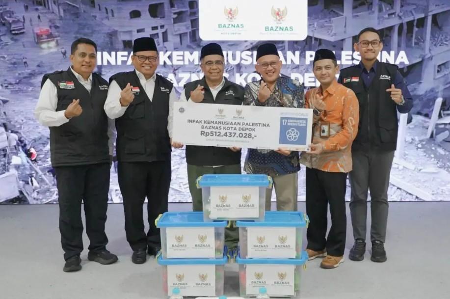 Baznas Kota Depok Salurkan Bantuan Rp512 Juta untuk Rakyat Palestina