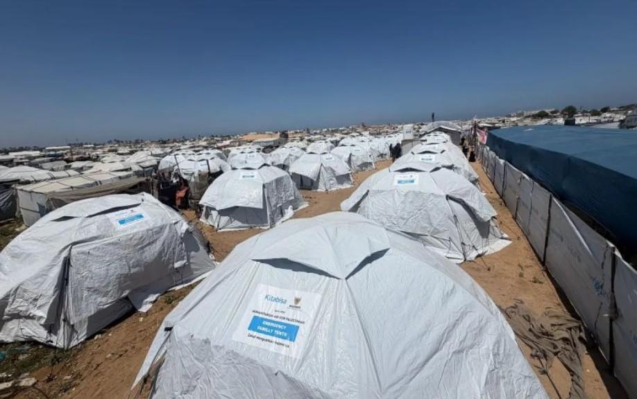 Baznas dan Kitabisa Bangun Kampung Cahaya Zakat untuk Pengungsi Palestina di Deir Al-Balah