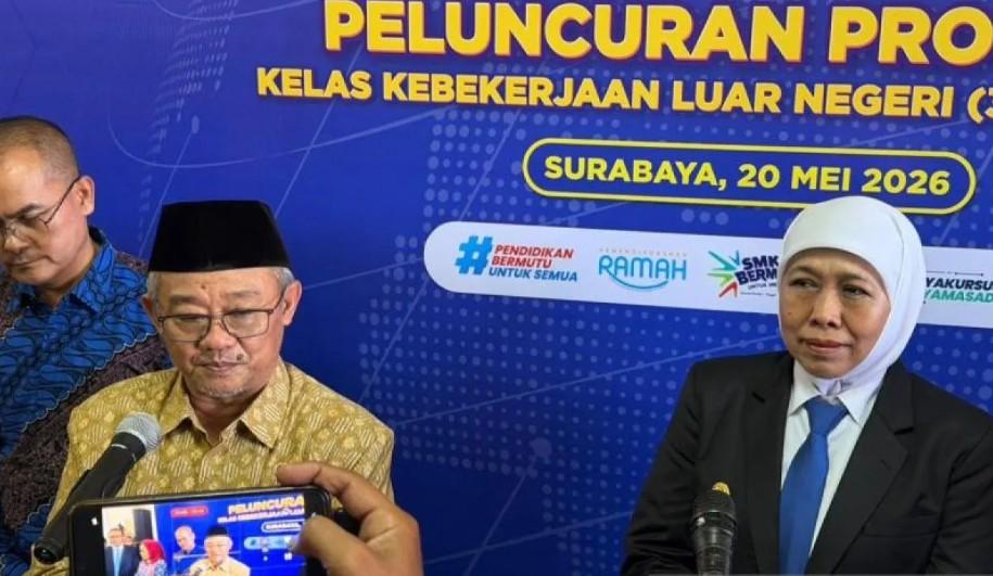 Menteri Abdul Mu’ti Lepas Ribuan Lulusan SMK Bekerja ke Luar Negeri dan Luncurkan Program SMK 3+1