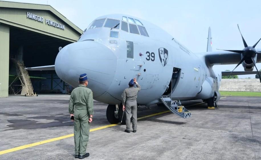 TNI AU Berhasil Rampungkan Check C1 Perdana Pesawat Hercules C-130 Super Hercules