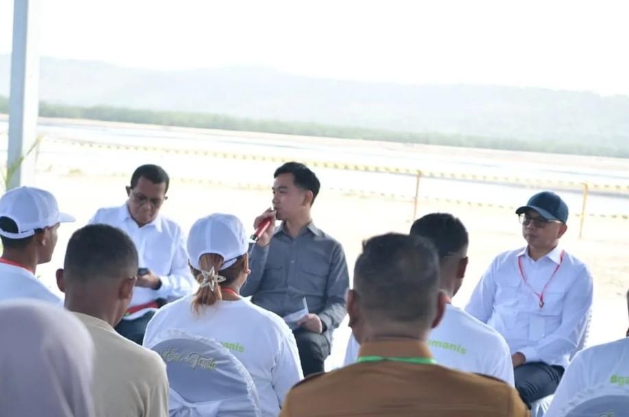 Gibran Menilai Kawasan Garam Rote Ndao Strategis untuk Penuhi Kebutuhan Garam Nasional
