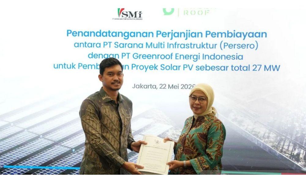 PT SMI Kucurkan Pembiayaan Rp125 Miliar untuk Proyek PLTS Greenroof Energy Indonesia