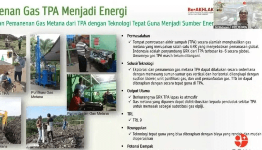 BRIN Kembangkan Teknologi Pemanenan Gas Metana TPA untuk Sumber Energi Alternatif Masyarakat