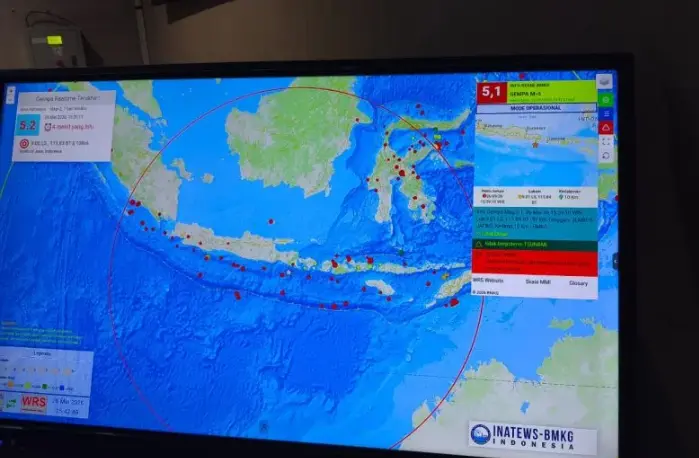 Gempa Magnitudo 4,8 Guncang Jember, BPBD Laporkan Belum Ada Kerusakan Bangunan