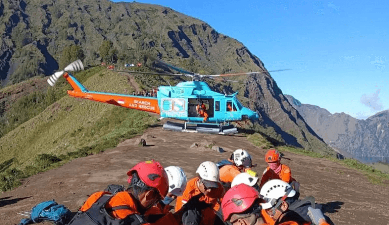 Pendaki Asal Malaysia yang Cedera di Gunung Rinjani Berhasil Dievakuasi ke Bali
