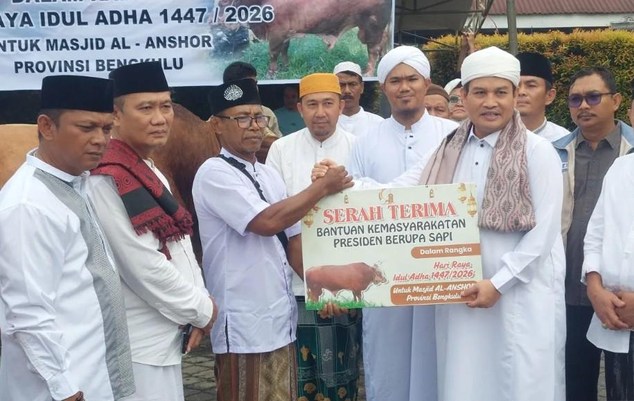 Presiden Prabowo Salurkan 11 Ekor Sapi Kurban untuk Masyarakat Bengkulu Jelang Idul Adha 1447 Hijriah