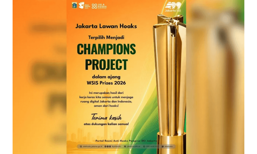 Jalahoaks DKI Jakarta Raih Predikat Champion Project pada WSIS Prizes 2026