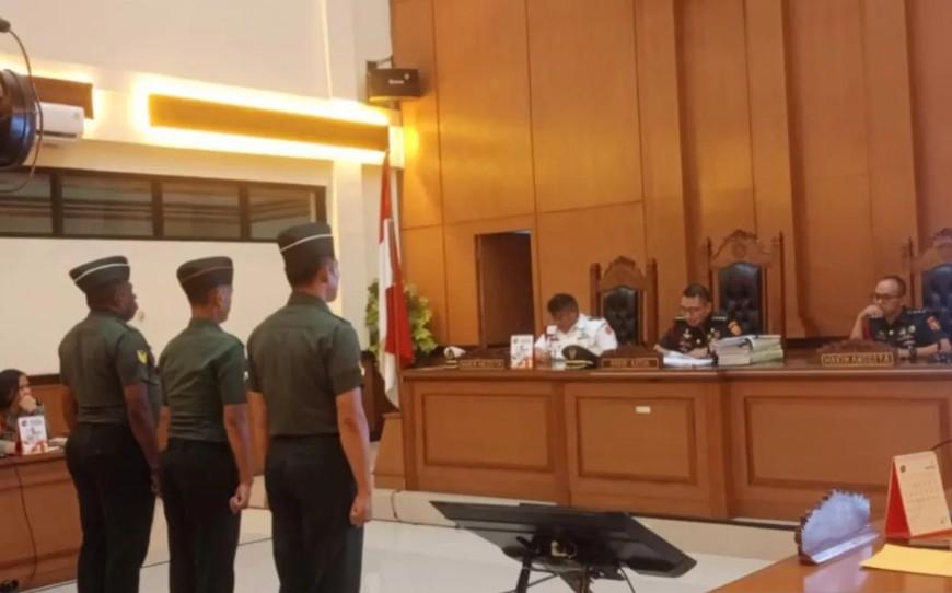 Tiga Prajurit TNI AD Divonis hingga 13 Tahun Penjara dalam Kasus Penculikan dan Pembunuhan Kepala Cabang Bank