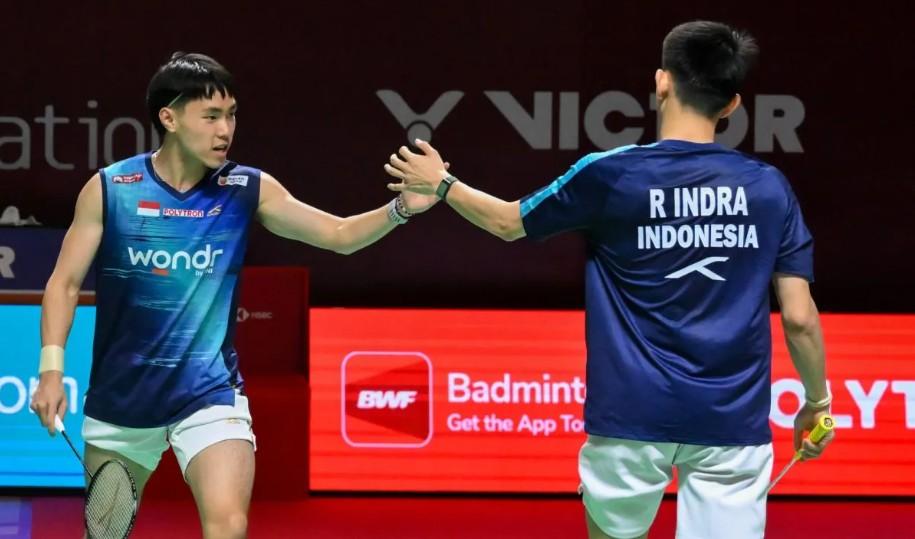Raymond Indra dan Nikolaus Joaquin Melaju ke Semifinal Indonesia Open 2026 Usai Bangkit Taklukkan Pasangan Jepang