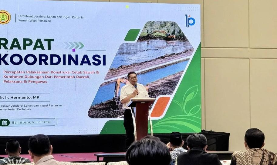 Kementan Perkuat Tata Kelola Cetak Sawah di Kalimantan untuk Dukung Swasembada Pangan Nasional