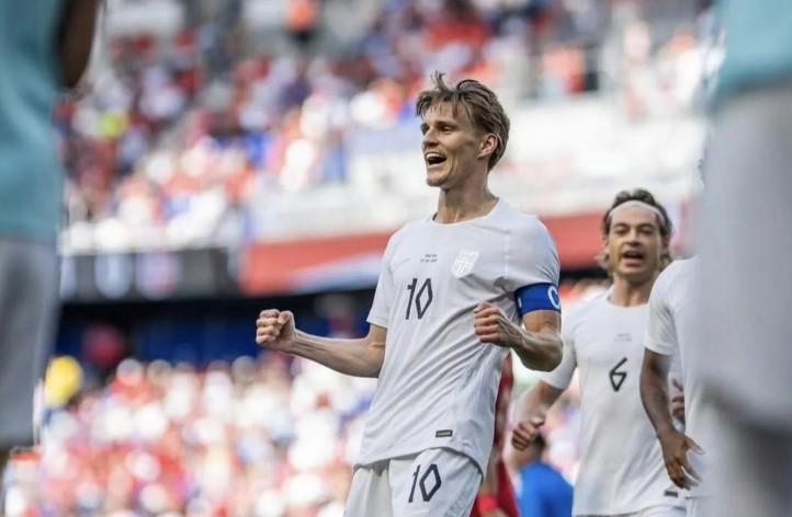 Martin Odegaard Selamatkan Norwegia dari Kekalahan Saat Ditahan Imbang Maroko 1-1