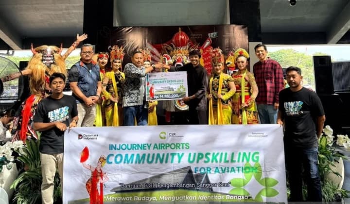 Bandara Banyuwangi Salurkan Bantuan untuk Sanggar Gandrung Osing Demi Lestarikan Budaya Lokal