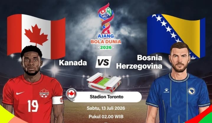 Kanada Ditahan Imbang Bosnia-Herzegovina 1-1 pada Laga Perdana Grup B Piala Dunia 2026