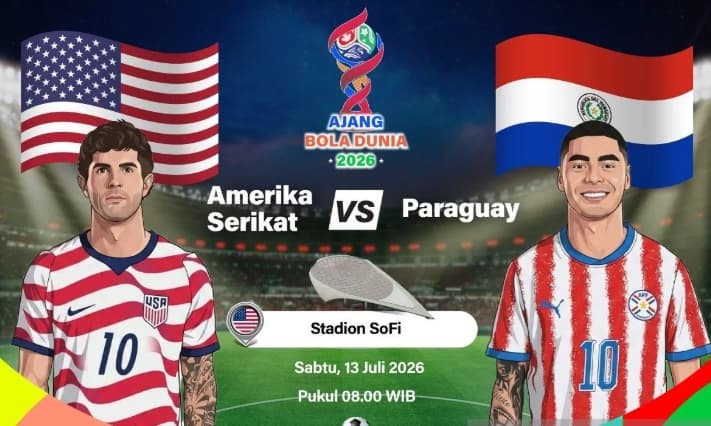 Amerika Serikat Turunkan Christian Pulisic dan Folarin Balogun Hadapi Paraguay di Laga Perdana Piala Dunia 2026