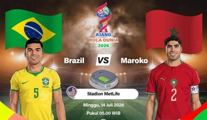 Brasil Hadapi Maroko dalam Laga Krusial Grup C Piala Dunia 2026 yang Sarat Pembuktian