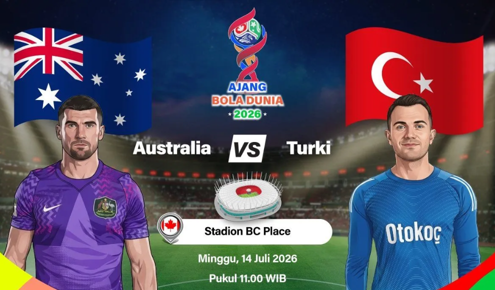 Australia Menaklukkan Turki 2-0 dan Menempel Amerika Serikat di Puncak Grup D Piala Dunia 2026