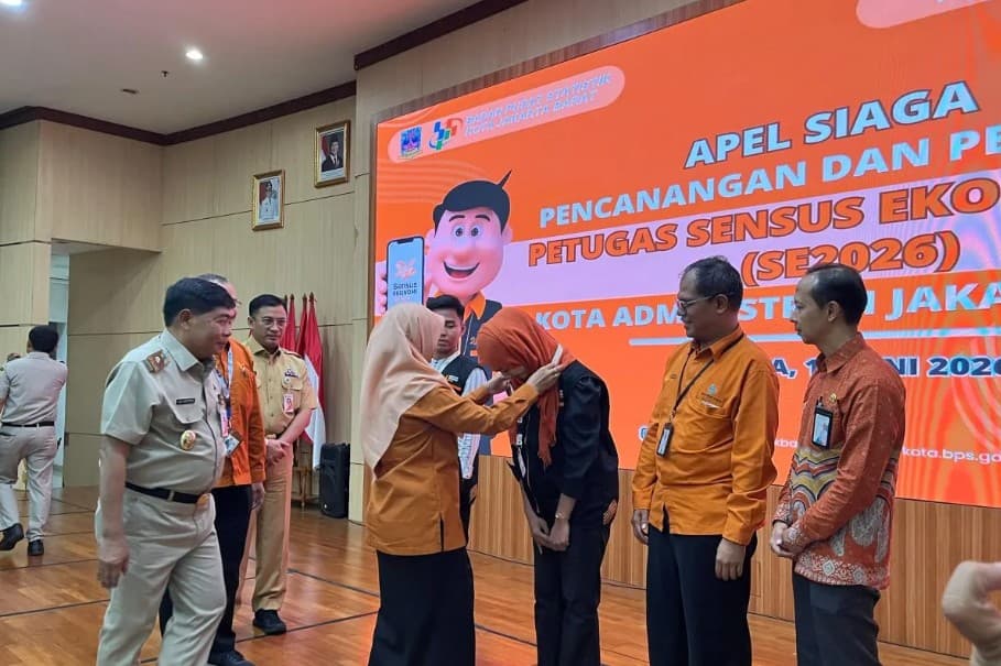 Pemkot Jakarta Barat Melepas 1.648 Petugas untuk Sensus Ekonomi 2026 Demi Memetakan Seluruh Aktivitas Usaha