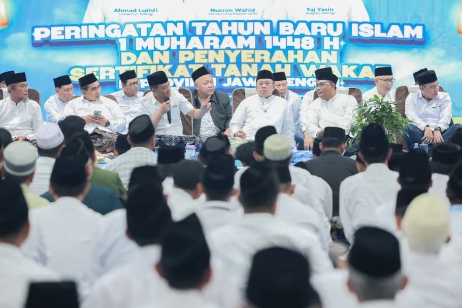 Jawa Tengah Mencatat Capaian Sertifikasi Tanah Wakaf Tertinggi Nasional dengan Target Menembus 95 Persen