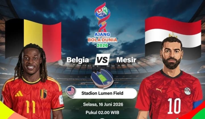 Belgia dan Mesir Menurunkan Kevin De Bruyne serta Mohamed Salah sebagai Starter pada Laga Perdana Piala Dunia 2026