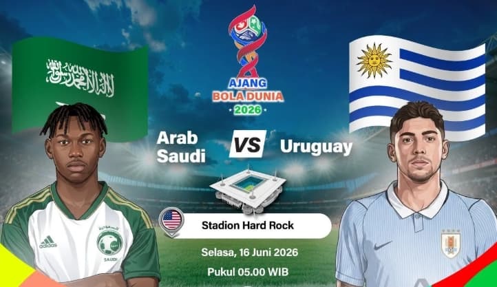 Maximiliano Araujo Cetak Gol Penyelamat, Uruguay Terhindar dari Kekalahan Kontra Arab Saudi di Piala Dunia 2026