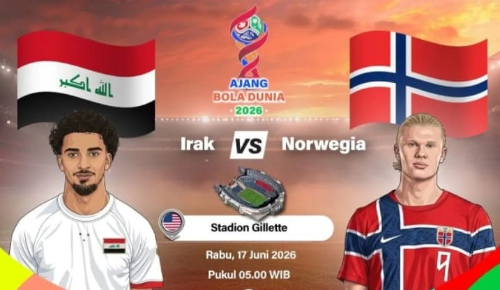 Irak dan Norwegia Turunkan Kekuatan Terbaik, Aymen Hussein Beradu Tajam dengan Erling Haaland