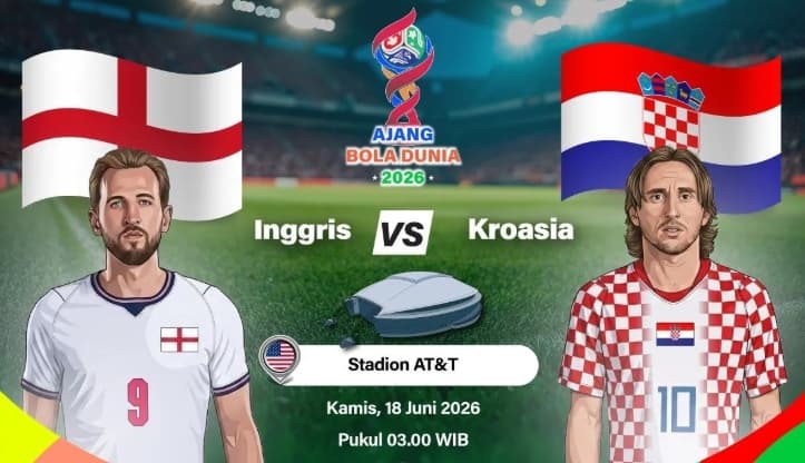 Harry Kane dan Luka Modric Memimpin Tim, Inggris Hadapi Kroasia pada Laga Perdana Grup L