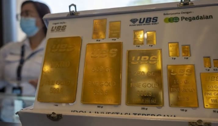Harga Emas UBS, Antam, dan Galeri24 di Pegadaian Kompak Turun pada Sabtu Pagi