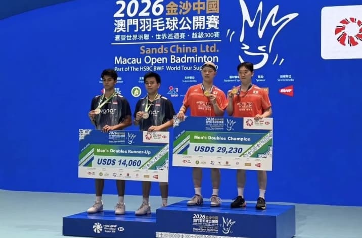 Devin/Faathir Fokus Benahi Konsentrasi Setelah Gagal Pertahankan Keunggulan di Final Macau Open 2026