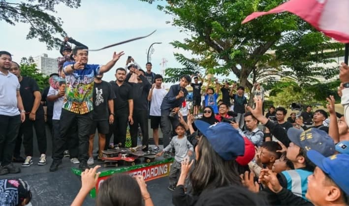 Bobby Nasution Dukung Penambahan Skatepark di Sumut untuk Percepat Pembinaan Atlet Skateboard