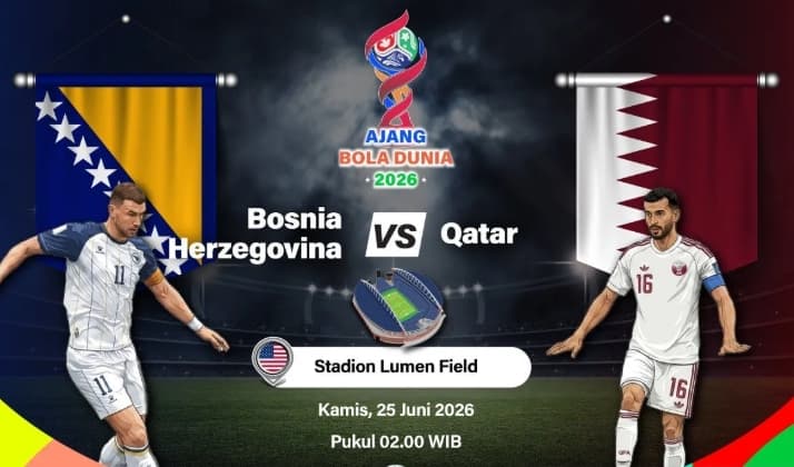 Bosnia dan Qatar Jalani Laga Hidup-Mati dalam Duel Penentu Grup B Piala Dunia 2026