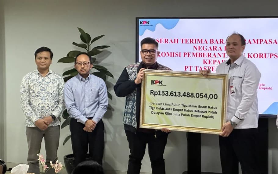 KPK Serahkan Rp153 Miliar ke TASPEN, Total Aset yang Dipulihkan dari Kasus Korupsi Investasi Fiktif Capai Rp1 Triliun