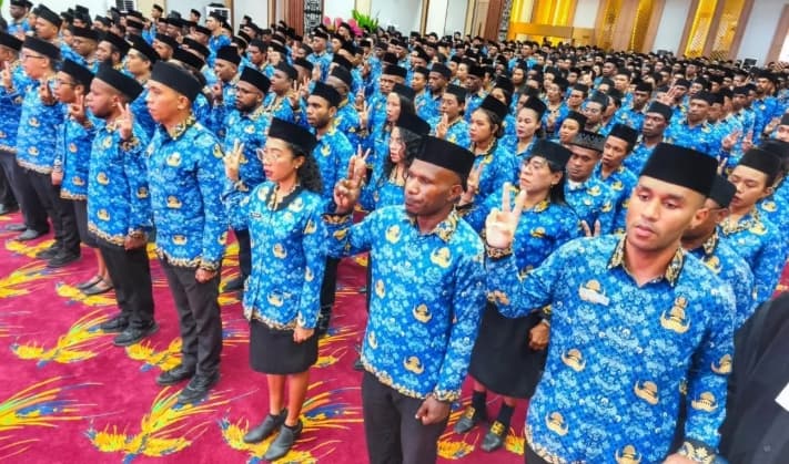 Papua Tengah Angkat 843 PNS Baru untuk Percepat Pelayanan Publik dan Pembangunan Daerah