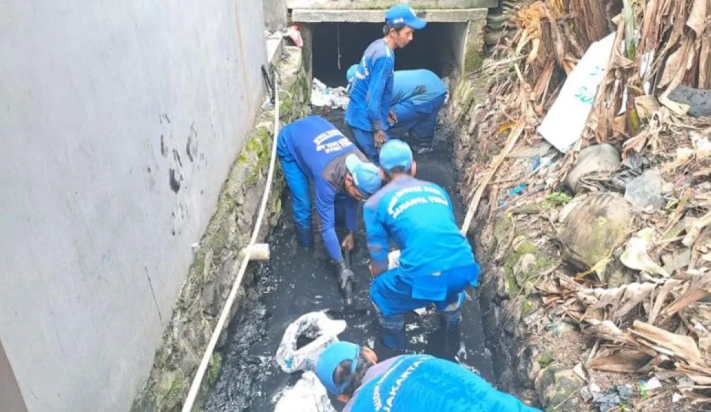 Turap Saluran Warung Jengkol di Kelapa Gading Hampir Rampung Diperbaiki untuk Cegah Banjir