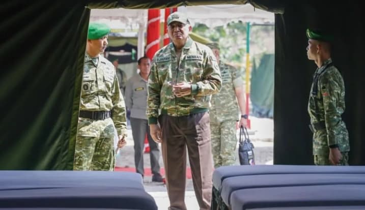 Menhan Sjafrie Meminta Prajurit Yonif Teritorial Pembangunan Berkontribusi bagi Rakyat